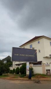 ‘We Are Sorry’: Mysterious Billboards Spark Speculation Across Abuja 2 Bill